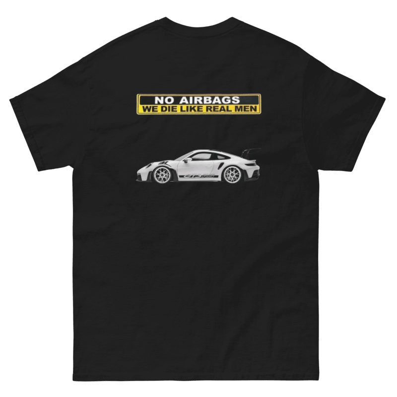 Maglia Nera No Airbags We Die Like Real Men